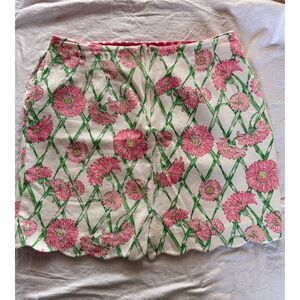 Vintage Rare Sized Lilly Pulitzer Flower Skirt Size 14